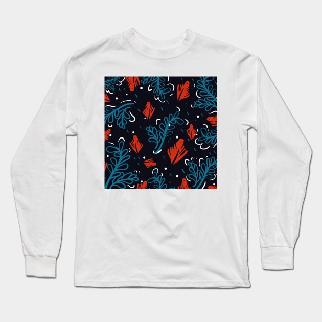HOLIDAY FEEL PATTERN Long Sleeve T-Shirt by artistic-much